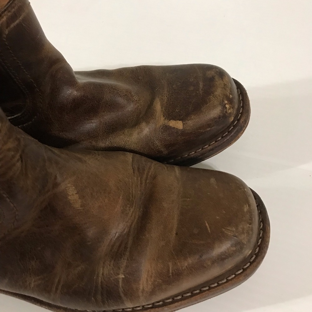 Frye Campus Brown Leather Women's Riding Boots Size 9M - Picture 6 of 12